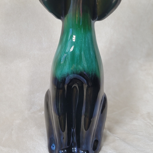 Vintage 14" Blue Mountain Pottery dog puppy hound collectible figure clay decor - Picture 9 of 12